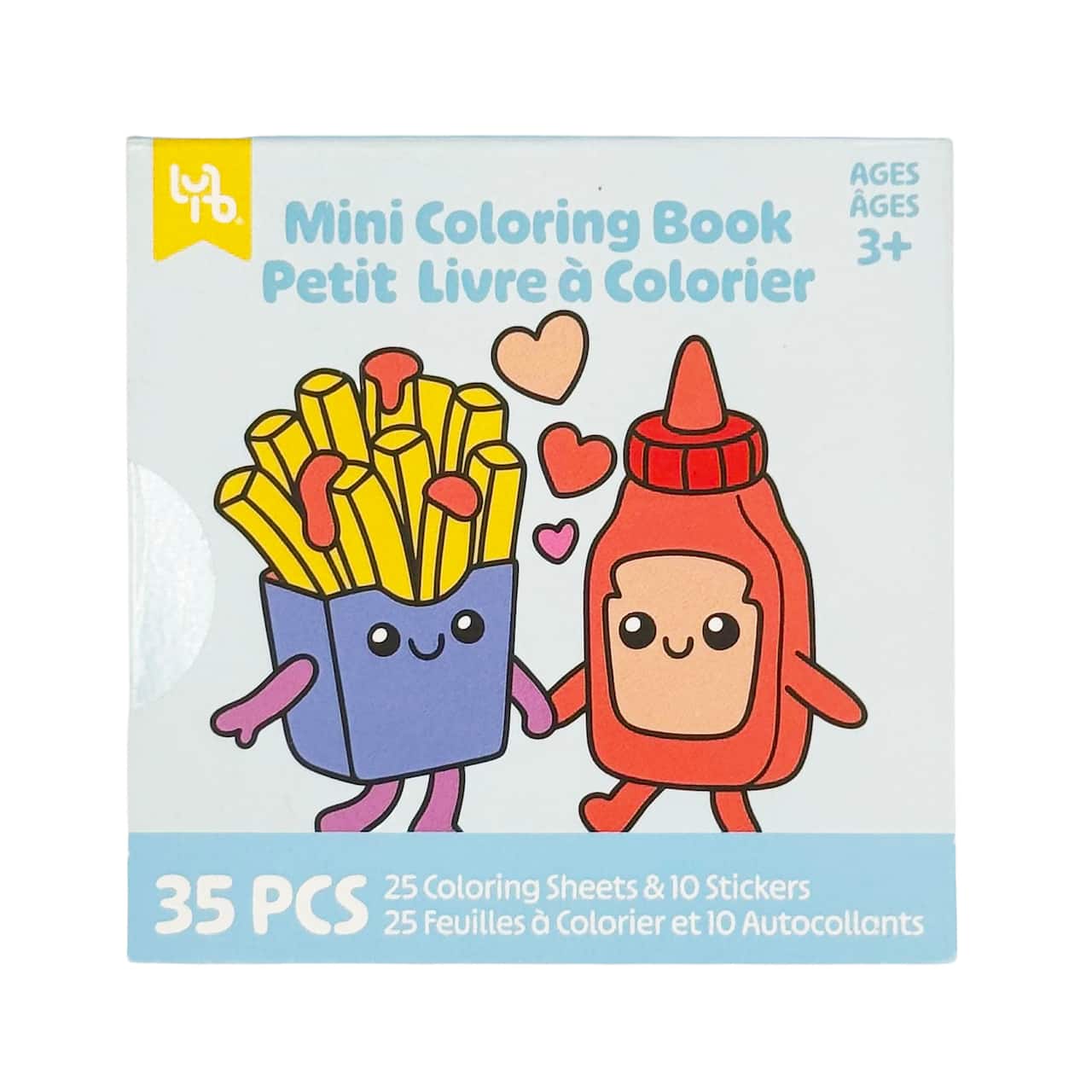 Little Yellow Bicycle® French Fry Mini Colouring Book